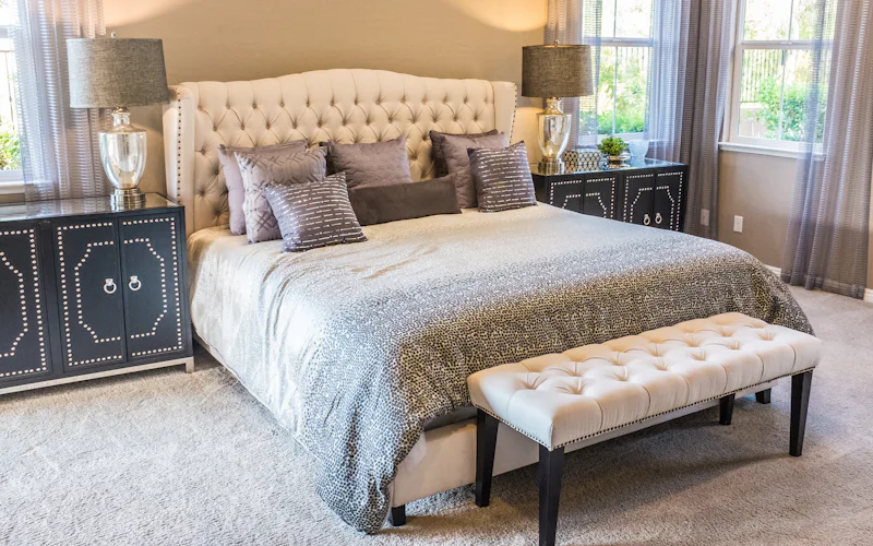 A simple, restful bedroom of your own